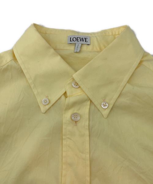 LOEWE（ロエベ）LOEWE (ロエベ) 長袖シャツ アナグラム刺繍パッチポケット イエロー サイズ:37の古着・服飾アイテム