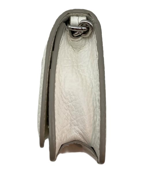 Maison Margiela（メゾンマルジェラ）Maison Margiela (メゾンマルジェラ) スモール チェーンウォレット 4ステッチ ミニショルダー ホワイト サイズ:不明の古着・服飾アイテム