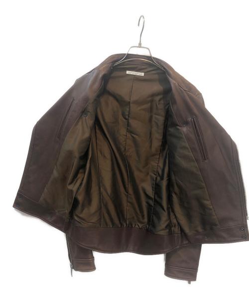 RED MOON（レッドムーン）RED MOON (レッドムーン) ライダースジャケット ブラウン サイズ:38の古着・服飾アイテム