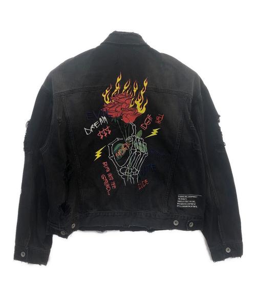 LEGENDA（レジェンダ）LEGENDA (レジェンダ) デニムジャケット ブラック サイズ:Fの古着・服飾アイテム
