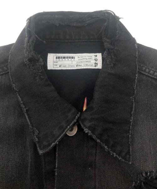 LEGENDA（レジェンダ）LEGENDA (レジェンダ) デニムジャケット ブラック サイズ:Fの古着・服飾アイテム