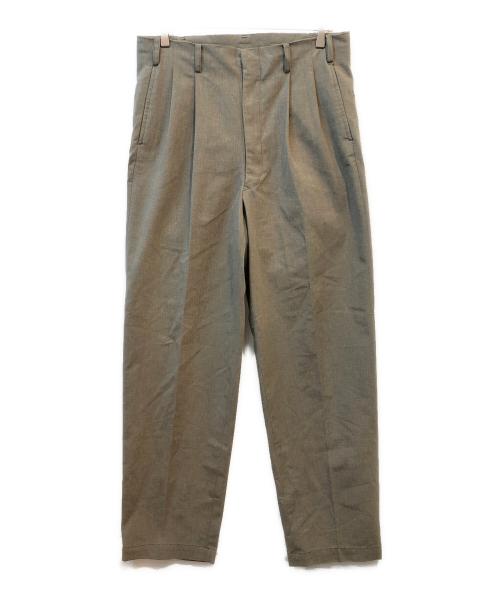 WEARMASTERS（ウエアマスターズ）WEARMASTERS (ウエアマスターズ) タックパンツ リネン混 グレー サイズ:W32の古着・服飾アイテム