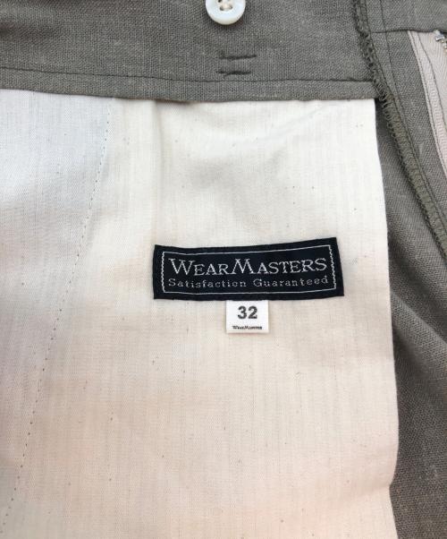 WEARMASTERS（ウエアマスターズ）WEARMASTERS (ウエアマスターズ) タックパンツ リネン混 グレー サイズ:W32の古着・服飾アイテム