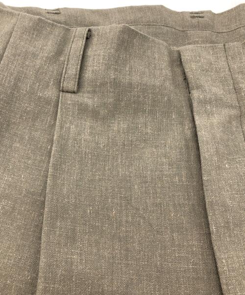 WEARMASTERS（ウエアマスターズ）WEARMASTERS (ウエアマスターズ) タックパンツ リネン混 グレー サイズ:W32の古着・服飾アイテム