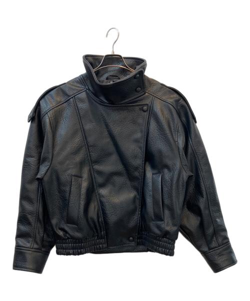 ZARA（ザラ）ZARA (ザラ) フェイクレザージャケット ブラック サイズ:EUR/USA　Mの古着・服飾アイテム