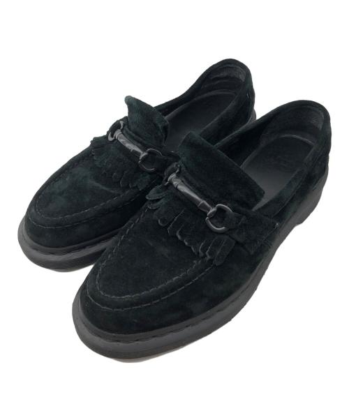 Dr.Martens（ドクターマーチン）Dr.Martens (ドクターマーチン) スウェードモカシンシューズ ブラック サイズ:UK8の古着・服飾アイテム