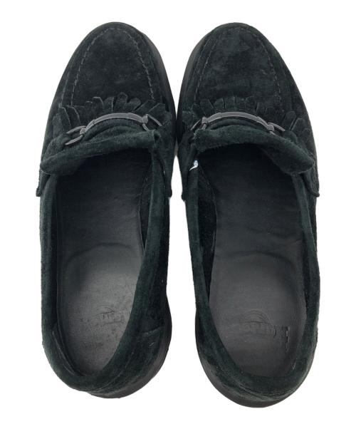 Dr.Martens（ドクターマーチン）Dr.Martens (ドクターマーチン) スウェードモカシンシューズ ブラック サイズ:UK8の古着・服飾アイテム