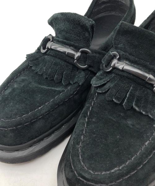 Dr.Martens（ドクターマーチン）Dr.Martens (ドクターマーチン) スウェードモカシンシューズ ブラック サイズ:UK8の古着・服飾アイテム