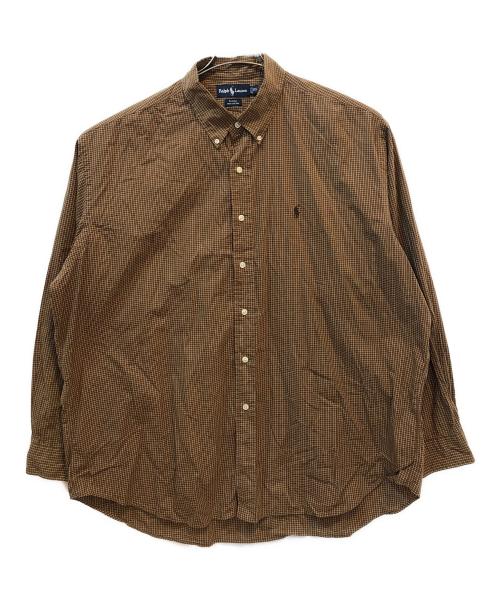 RALPH LAUREN（ラルフローレン）RALPH LAUREN (ラルフローレン) 長袖シャツ ブラウン サイズ:XXLの古着・服飾アイテム