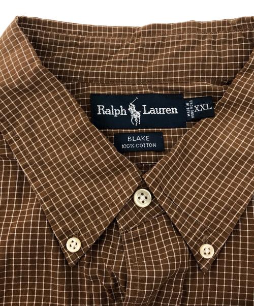 RALPH LAUREN（ラルフローレン）RALPH LAUREN (ラルフローレン) 長袖シャツ ブラウン サイズ:XXLの古着・服飾アイテム