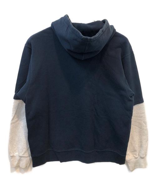SUPREME（シュプリーム）SUPREME (シュプリーム) プルオーバーパーカー ネイビー×グレー サイズ:XLの古着・服飾アイテム