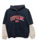 SUPREME（シュプリーム）の古着「プルオーバーパーカー」｜ネイビー×グレー