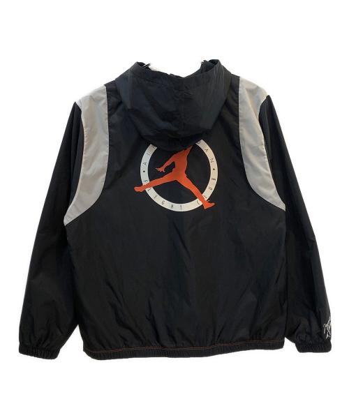 JORDAN（ジョーダン）JORDAN (ジョーダン) AS M J FLT MVP HBR HOODED WVN ブラック×オレンジ サイズ:XXLの古着・服飾アイテム