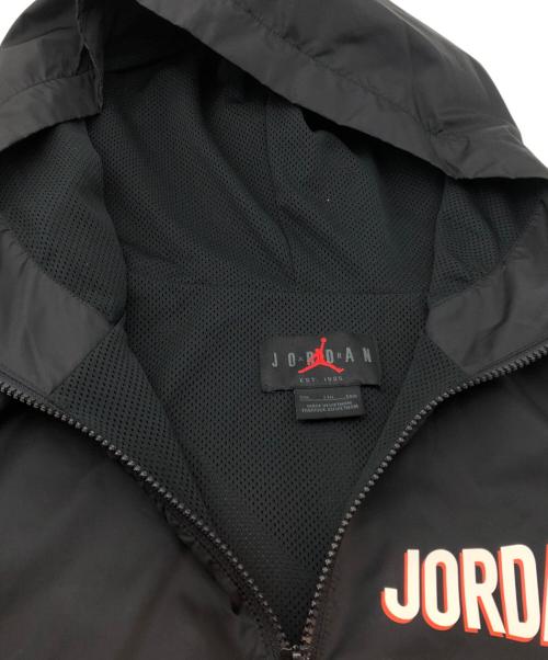 JORDAN（ジョーダン）JORDAN (ジョーダン) AS M J FLT MVP HBR HOODED WVN ブラック×オレンジ サイズ:XXLの古着・服飾アイテム