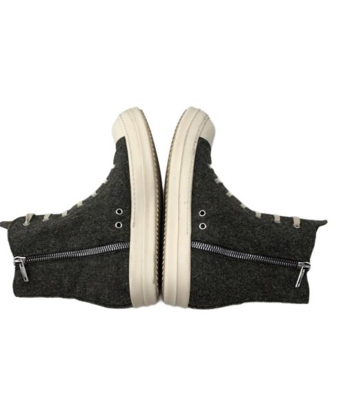 RICK OWENS（リックオウエンス）RICK OWENS (リックオウエンス) Scarpe Sneakers DRKSHDW Rugged Wool 25AW グレー サイズ:42.0の古着・服飾アイテム