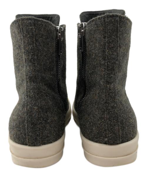 RICK OWENS（リックオウエンス）RICK OWENS (リックオウエンス) Scarpe Sneakers DRKSHDW Rugged Wool 25AW グレー サイズ:42.0の古着・服飾アイテム