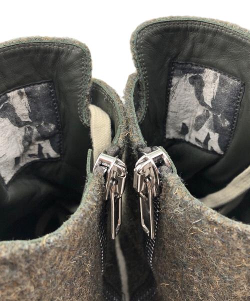 RICK OWENS（リックオウエンス）RICK OWENS (リックオウエンス) Scarpe Sneakers DRKSHDW Rugged Wool 25AW グレー サイズ:42.0の古着・服飾アイテム