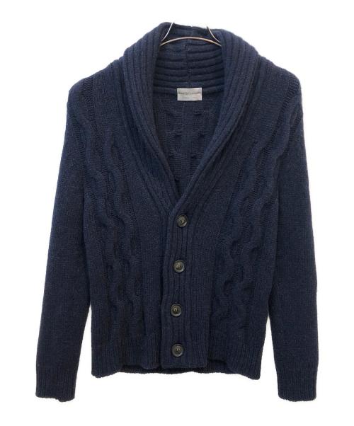 Settefili Cashmere（セッテフィーリ カシミア）Settefili Cashmere (セッテフィーリ カシミア) 厚手カーディガン カシミヤ混 ネイビー サイズ:44の古着・服飾アイテム