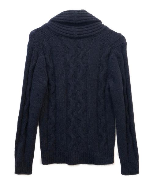 Settefili Cashmere（セッテフィーリ カシミア）Settefili Cashmere (セッテフィーリ カシミア) 厚手カーディガン カシミヤ混 ネイビー サイズ:44の古着・服飾アイテム