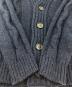 中古・古着 Settefili Cashmere (セッテフィーリ カシミア) 厚手カーディガン カシミヤ混 ネイビー サイズ:44：6000円