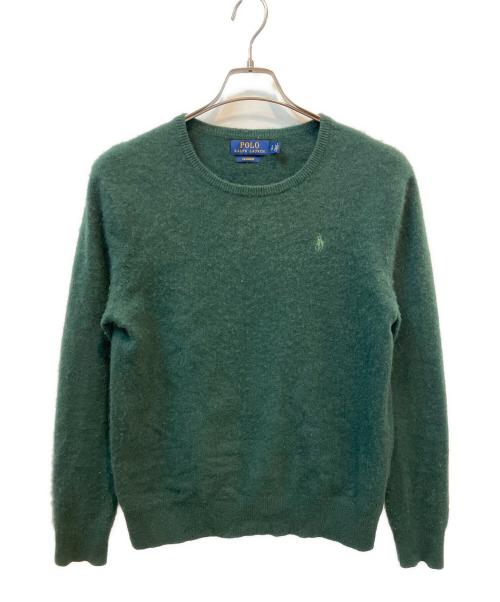 POLO RALPH LAUREN（ポロ・ラルフローレン）POLO RALPH LAUREN (ポロ・ラルフローレン) 薄手ニット グリーン サイズ:Sの古着・服飾アイテム