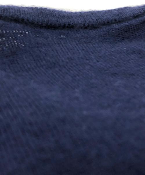 POLO RALPH LAUREN（ポロ・ラルフローレン）POLO RALPH LAUREN (ポロ・ラルフローレン) 薄手ニット	ウール100 ネイビー サイズ:XSの古着・服飾アイテム