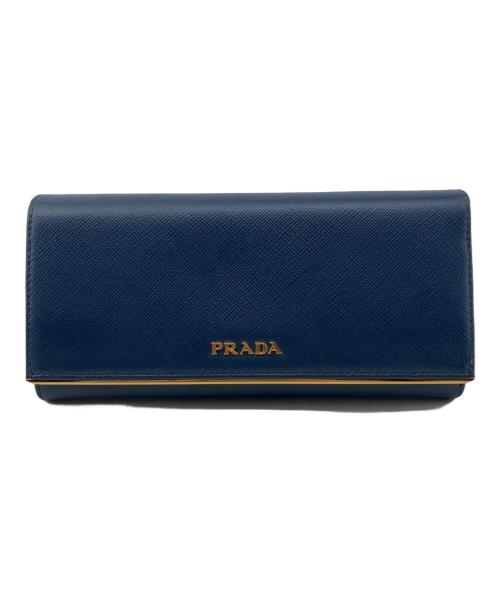PRADA（プラダ）PRADA (プラダ) 長財布 ブルー サイズ:不明の古着・服飾アイテム