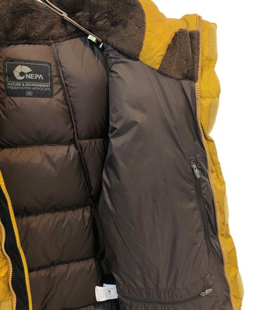 NEPA（ネパ）NEPA (ネパ) ダウンジャケット イエロー×ブラウン サイズ:Lの古着・服飾アイテム