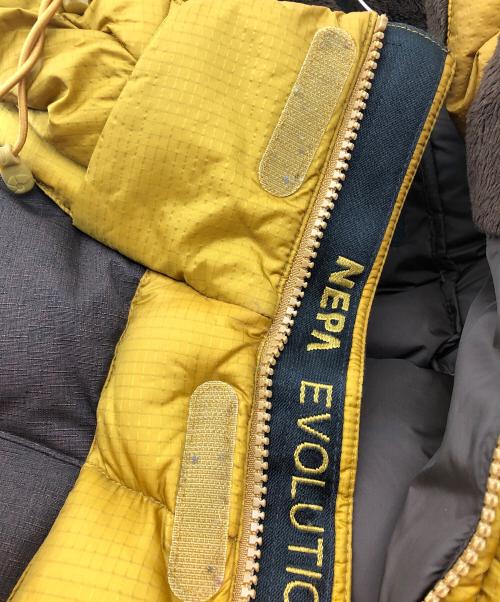 NEPA（ネパ）NEPA (ネパ) ダウンジャケット イエロー×ブラウン サイズ:Lの古着・服飾アイテム