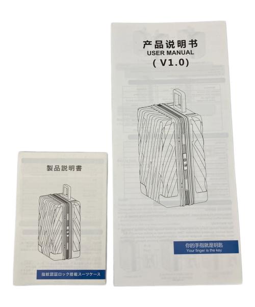 NO BRAND（ノーブランド）NO BRAND (ノーブランド) 指紋認証ロック搭載スーツケース ブラック サイズ:不明の古着・服飾アイテム