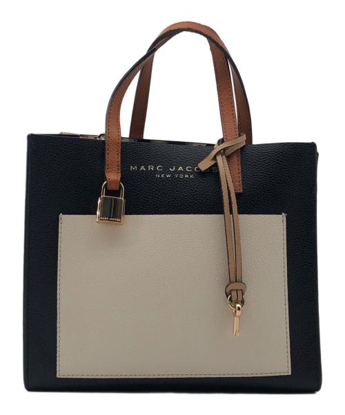 MARC JACOBS（マークジェイコブス）MARC JACOBS (マークジェイコブス) 2WAYショルダーバッグ ブラック×ベージュの古着・服飾アイテム