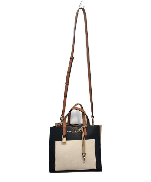 MARC JACOBS（マークジェイコブス）MARC JACOBS (マークジェイコブス) 2WAYショルダーバッグ ブラック×ベージュの古着・服飾アイテム