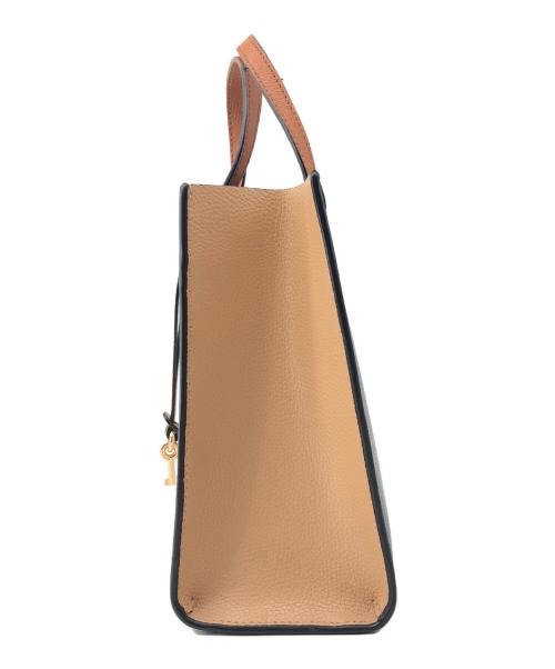 MARC JACOBS（マークジェイコブス）MARC JACOBS (マークジェイコブス) 2WAYショルダーバッグ ブラック×ベージュの古着・服飾アイテム