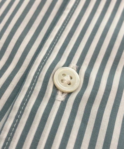Graphpaper（グラフペーパー）Graphpaper (グラフペーパー) 長袖シャツ Broad Stripe L/S Oversized Regular Collar Shirt グリーン サイズ:FREEの古着・服飾アイテム