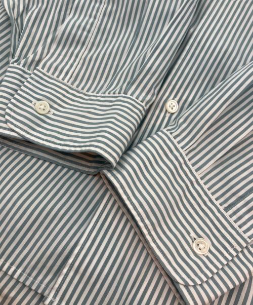 Graphpaper（グラフペーパー）Graphpaper (グラフペーパー) 長袖シャツ Broad Stripe L/S Oversized Regular Collar Shirt グリーン サイズ:FREEの古着・服飾アイテム