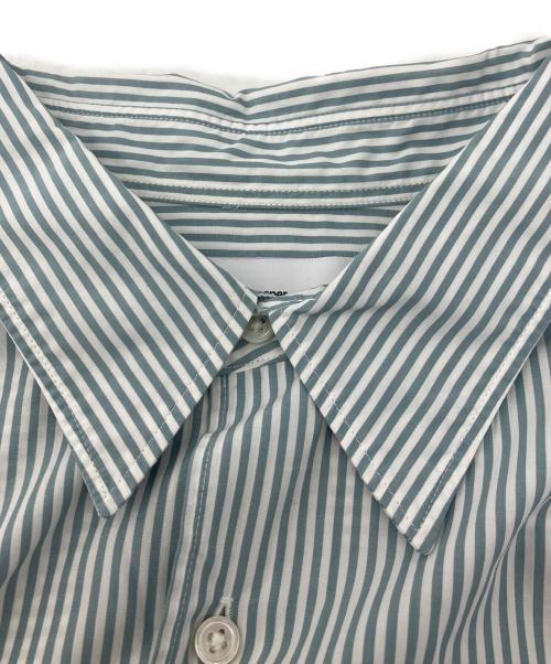 Graphpaper（グラフペーパー）Graphpaper (グラフペーパー) 長袖シャツ Broad Stripe L/S Oversized Regular Collar Shirt グリーン サイズ:FREEの古着・服飾アイテム