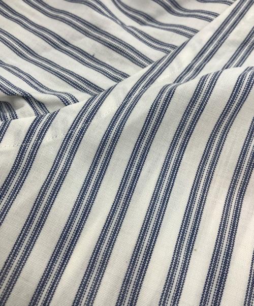 MARKAWARE（マーカウェア）MARKAWARE (マーカウェア) 長袖シャツ COMFORT FIT SHIRT WASHABLE WOOL OXFORD ホワイト×ネイビー サイズ:3の古着・服飾アイテム