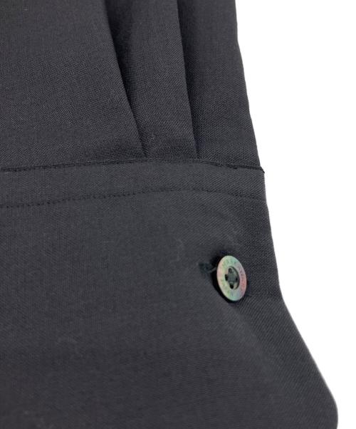 MARKAWARE（マーカウェア）MARKAWARE (マーカウェア) 長袖シャツ COMFORT FIT SHIRT ORGANIC WOOL 2/80 TROPICAL ブラック サイズ:3の古着・服飾アイテム