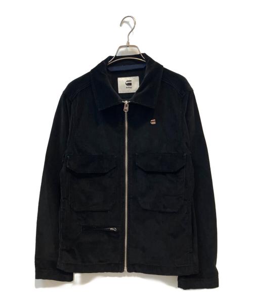 G-STAR RAW（ジースターロゥ）G-STAR RAW (ジースターロゥ) コーデュロイジップジャケット ブラック サイズ:Sの古着・服飾アイテム