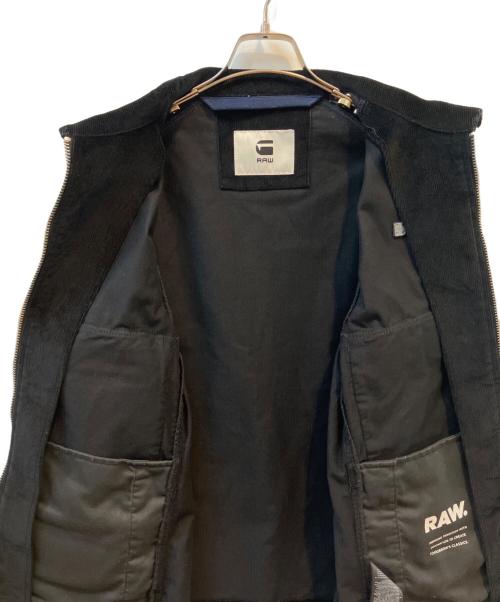 G-STAR RAW（ジースターロゥ）G-STAR RAW (ジースターロゥ) コーデュロイジップジャケット ブラック サイズ:Sの古着・服飾アイテム