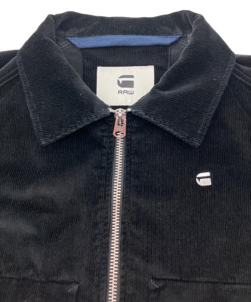 G-STAR RAW（ジースターロゥ）G-STAR RAW (ジースターロゥ) コーデュロイジップジャケット ブラック サイズ:Sの古着・服飾アイテム