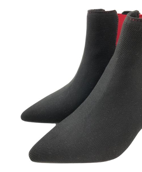 VIVAIA（ビバイア）VIVAIA (ビバイア) VIVAIA　ショートブーツ ブラック×レッド サイズ:37.5の古着・服飾アイテム