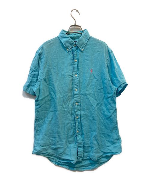 POLO RALPH LAUREN（ポロ・ラルフローレン）POLO RALPH LAUREN (ポロ・ラルフローレン) 半袖シャツ 古着 スカイブルー サイズ:Mの古着・服飾アイテム