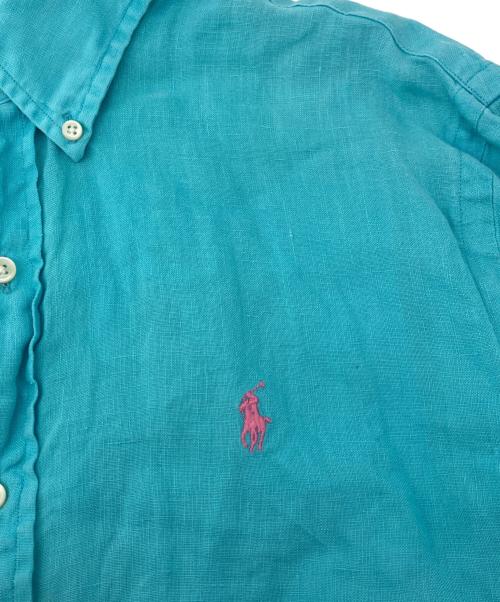 POLO RALPH LAUREN（ポロ・ラルフローレン）POLO RALPH LAUREN (ポロ・ラルフローレン) 半袖シャツ 古着 スカイブルー サイズ:Mの古着・服飾アイテム