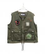 DIESELディーゼル）の古着「ベスト」｜オリーブ
