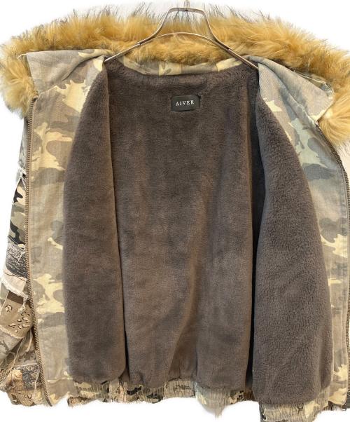 AIVER（アイバー）AIVER (アイバー) カモボロファーブルゾン カーキ サイズ:Mの古着・服飾アイテム