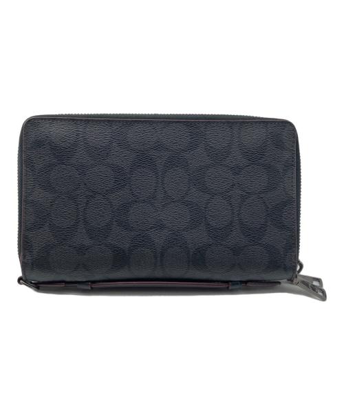 COACH（コーチ）COACH (コーチ) クラッチウォレット シグネチャー ブラック サイズ:不明の古着・服飾アイテム