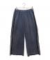 SASQUATCHfabrix.（サスクワッチファブリックス）の古着「FAUX SUEDE FLARE SILHOUETTE TRACK PANTS」｜ネイビー