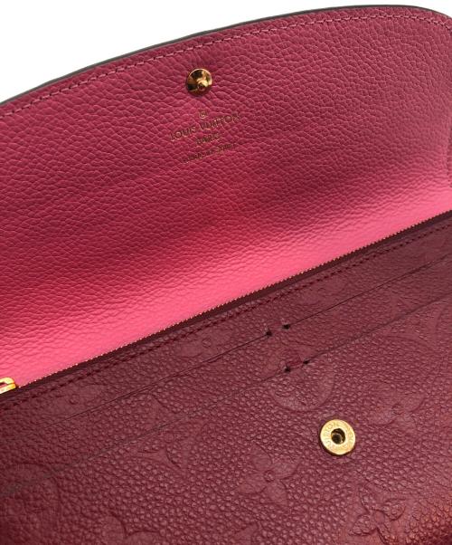 LOUIS VUITTON（ルイ ヴィトン）LOUIS VUITTON (ルイ ヴィトン) 長財布 ポルトフォイユ・エミリー レッド サイズ:不明の古着・服飾アイテム