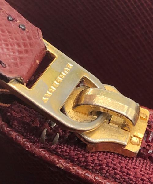BURBERRY（バーバリー）BURBERRY (バーバリー) ハンドバッグ ノバチェック ボルドー×ベージュ サイズ:不明の古着・服飾アイテム